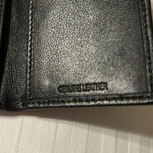 Alpine Swiss men's black trifold genuine leather wallet.  NWT - Picture 9 of 13